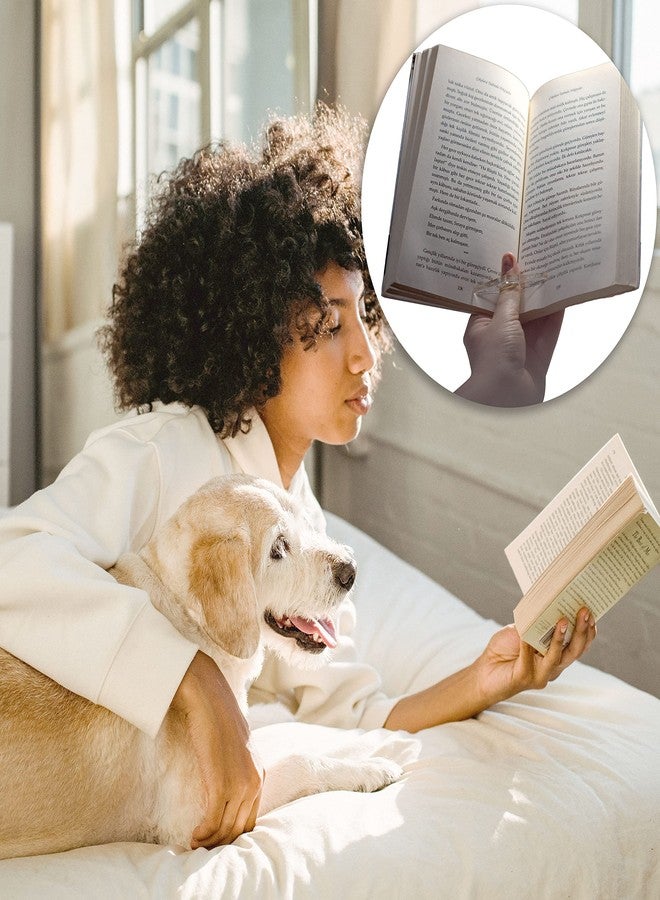 IFAMIO 2 Pieces Clear Page Spreader - Transparent Lightweight Thumb Bookmark Rings - Finger Book Opener Tool - Reading Page Holder - Reading Accessories for Book Lovers & Teachers - Image 5