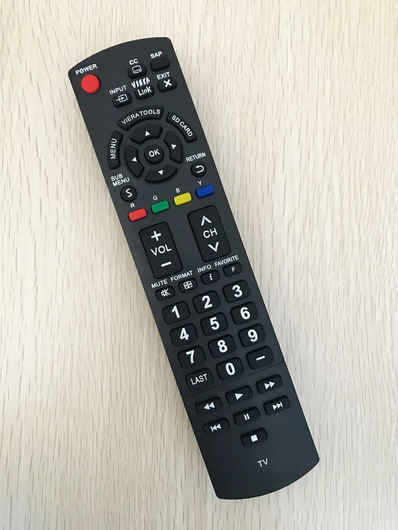 BOMAZ Universal Replacement Remote Control for Panasonic TC-42LD24 TH-42PX60U TC-L37X2 TC-L42E3 TC-P60S30 N2QAYB000485 N2QAYB000570 Plasma Smart TV - Image 1