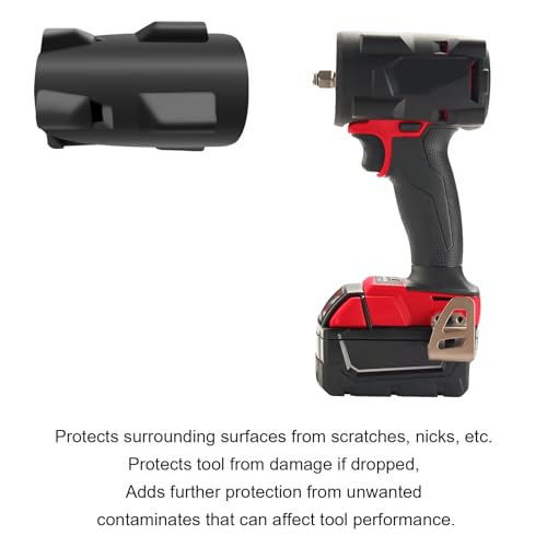 deawater 1pcs 49-16-2854 Impact Protective Boot for 1/2，3/8in Stubby impact wrenches 18V FUEL compact impact wrenches 2854-20，2855-20 and 2855P-20 - Image 3