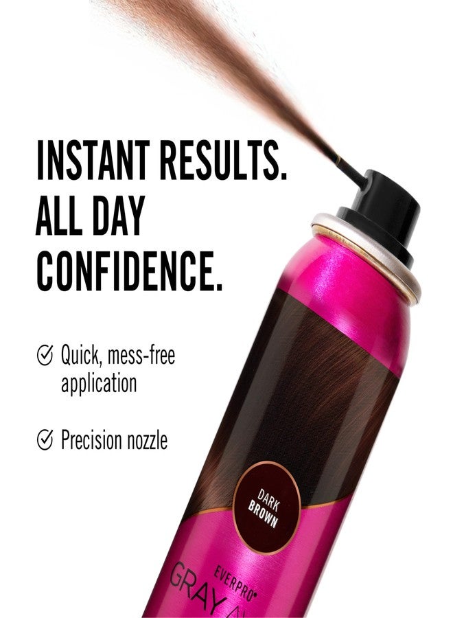 إيفربرو بخاخ إيفربرو لتغطية جذور الشعر الرمادية الفورية 2.5 أونصة - بني داكن - Image 5