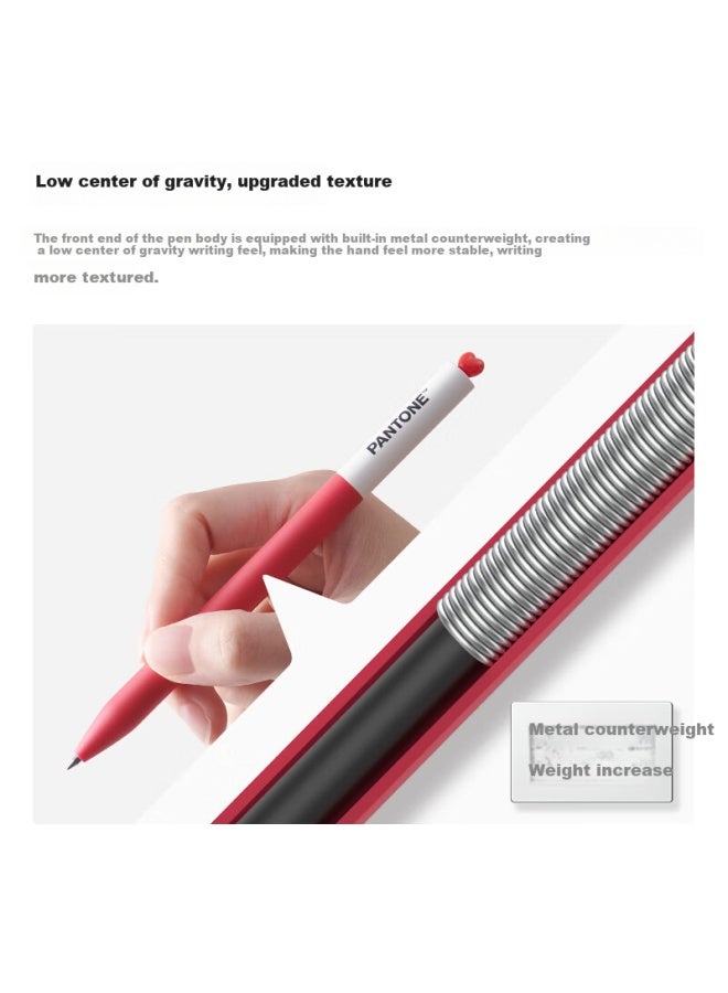 Kaco قلم كاكو إكس بانتون المشترك بقيمة عالية 0.5 مم قلم حبر جاف سريع الجفاف قلم كروي أسود قلم مائي قلم كربون قلم ممارسة للطلاب عبوة من 2 قلم - Image 4