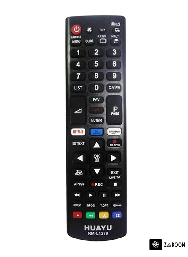 Zaboon Replacement Remote Control For LG TV Black
