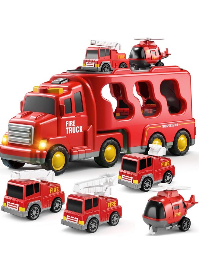 Fire Toys For 3 4 5 6 Years Old Boys Girls - 5 In 1 Carrier Truck Transport For Toddlers 1-3, Friction Power Vehicles For Kids 3-5, Christmas Birthday Gifts - Age 3-9 - pzsku/Z03DAED60A491F6894AE1Z/45/_/1733730385/e7a4e08c-2ccb-4ce7-9623-d58b35013032