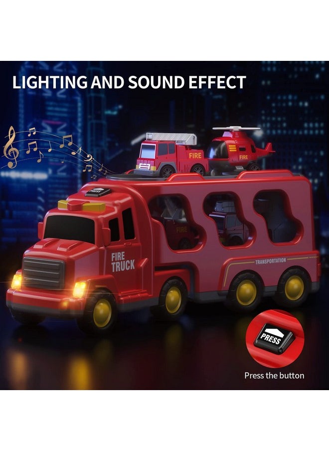 Fire Toys For 3 4 5 6 Years Old Boys Girls - 5 In 1 Carrier Truck Transport For Toddlers 1-3, Friction Power Vehicles For Kids 3-5, Christmas Birthday Gifts - Age 3-9 - pzsku/Z03DAED60A491F6894AE1Z/45/_/1733730419/04487039-296c-45e2-bac0-a4163b5398af