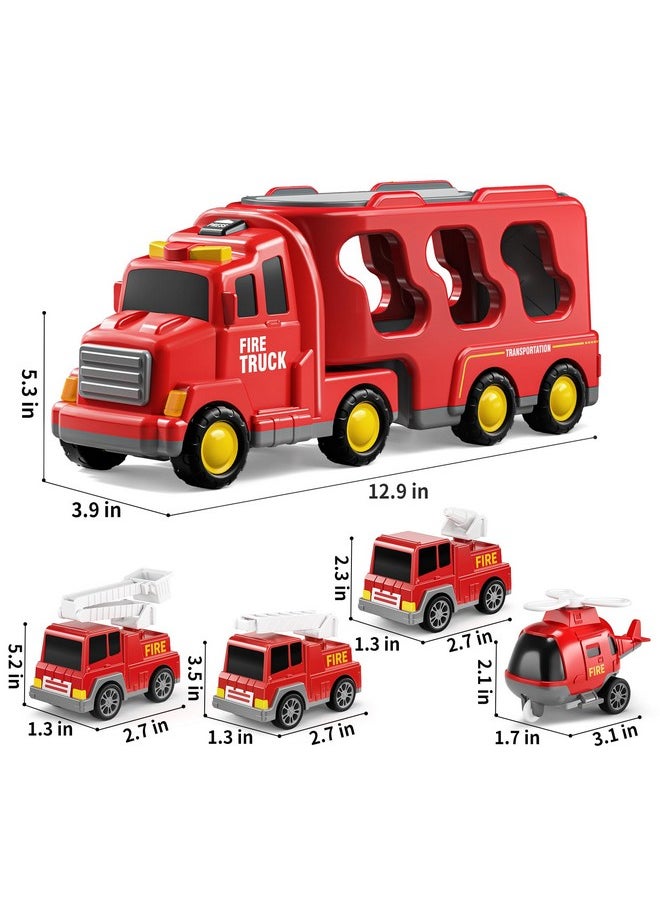 Fire Toys For 3 4 5 6 Years Old Boys Girls - 5 In 1 Carrier Truck Transport For Toddlers 1-3, Friction Power Vehicles For Kids 3-5, Christmas Birthday Gifts - Age 3-9 - pzsku/Z03DAED60A491F6894AE1Z/45/_/1733730421/93912e79-7cb4-4f87-8b65-761ef72a274d