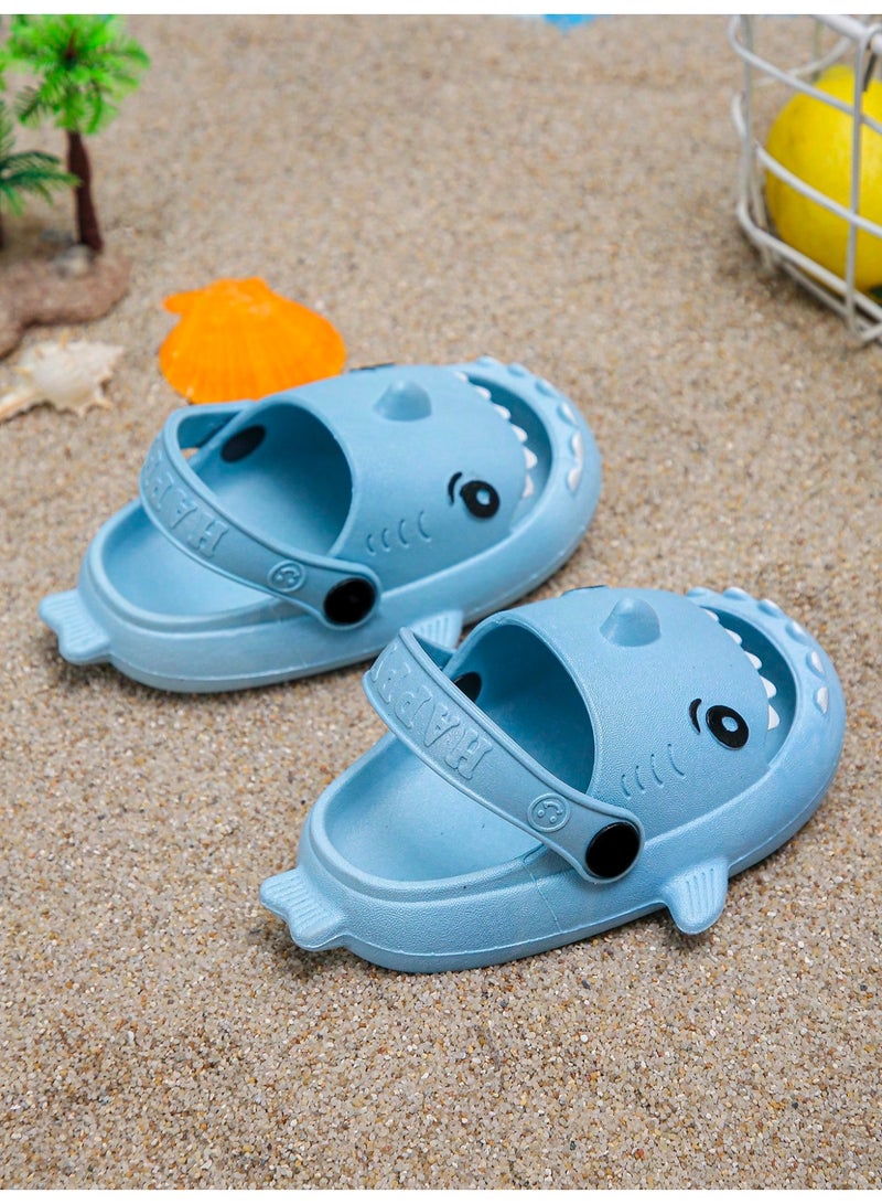 Kids Summer Sandals Comfortable Kids Slides Shark Design Crocs Style Non Slip Beach Sea And Pool Shoes - Image 3