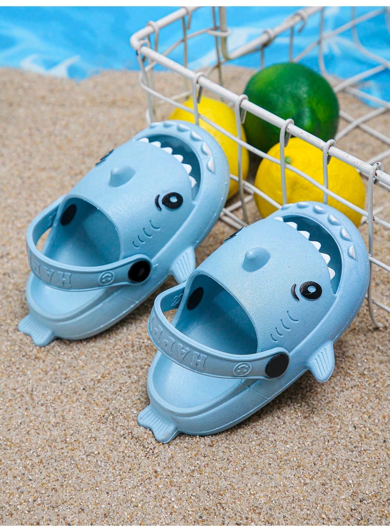 Kids Summer Sandals Comfortable Kids Slides Shark Design Crocs Style Non Slip Beach Sea And Pool Shoes - Image 5