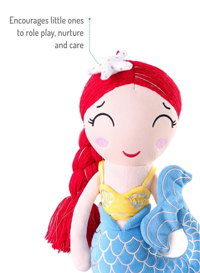 Bonfino Premium Brisa Soft Candy Doll |Stuffed Toy for Girls | Mermaid Plush Doll for Kids| Cute Cuddly Doll, Helps to Learn Role Play | Safe & Fun Gift for Toddler & Baby Girls| BIS Certified - Blue - Image 5