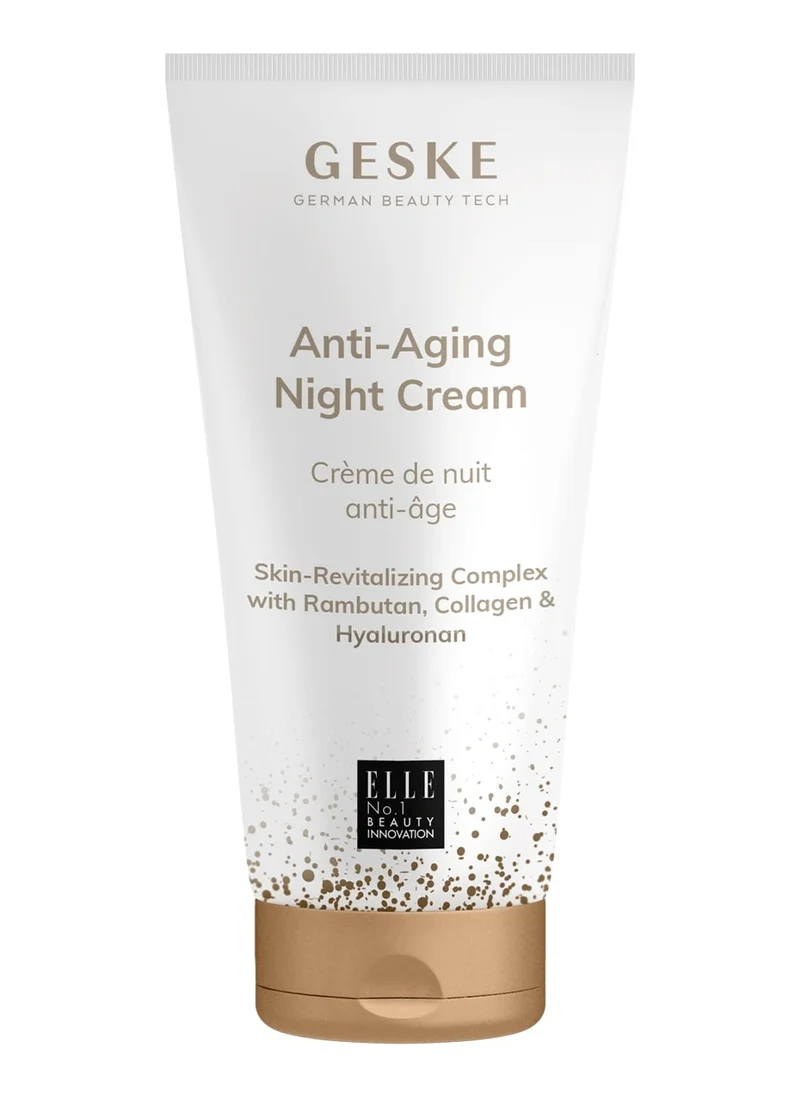 GESKE Anti-Ageing Night Cream Moisturising Cream with Hyaluronic Anti-Wrinkle Cream Moisturising Skin Cream Vegan Formula No Animal Testing Complements GESKE SmartAppGuided™ Devices