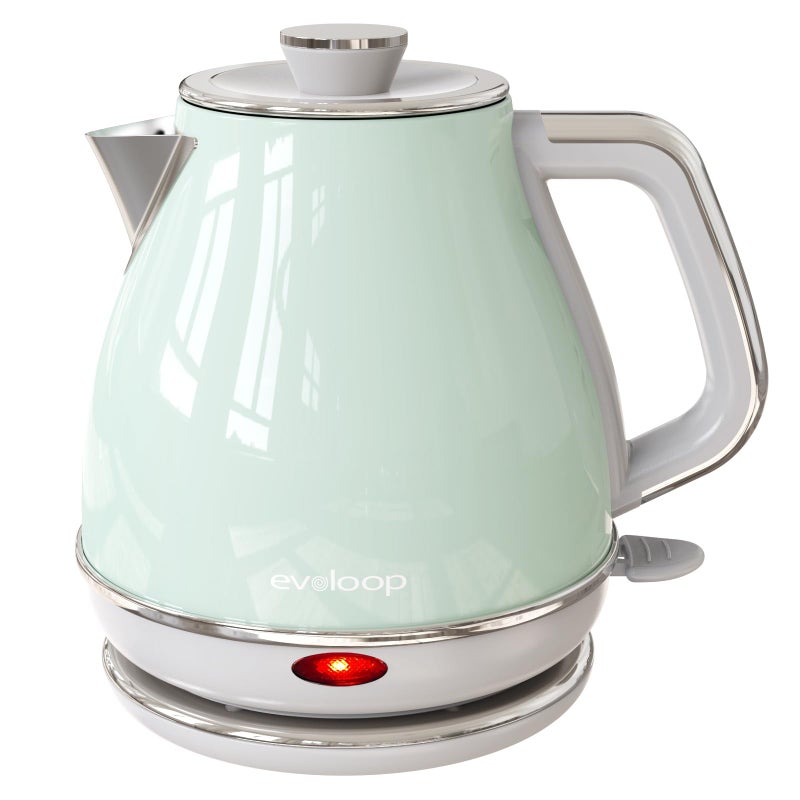 Evoloop Electric Tea Kettle 1500W 10L Hot Water Boiler Heater Pot Retro Small Electric Kettle 100 Stainless Steel BPA Free Electric Teapot Auto ShutOff BoilDry Protection