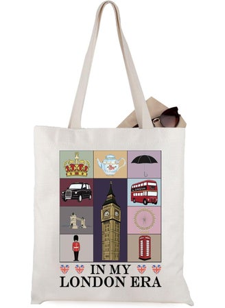 WCGXKO WCGXKO London Vacation Gift Tote Bag for Travelers 