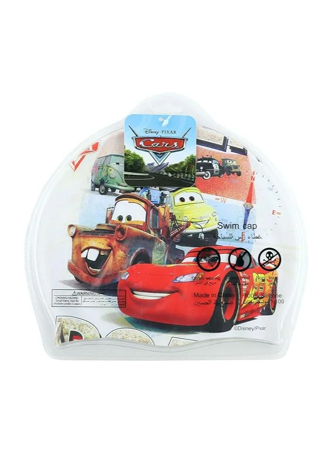ديزني Disney Cars Kids Silicone Swim Cap, One Size