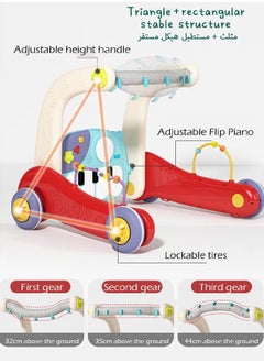 Riolio 2 In 1 Baby Gym Play Mats,Baby Toys Kick and Play Piano Gym Activity Center For Infants,Baby Walker Fitness Rack  - Image 2