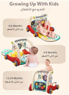 Riolio 2 In 1 Baby Gym Play Mats,Baby Toys Kick and Play Piano Gym Activity Center For Infants,Baby Walker Fitness Rack  - Image 3
