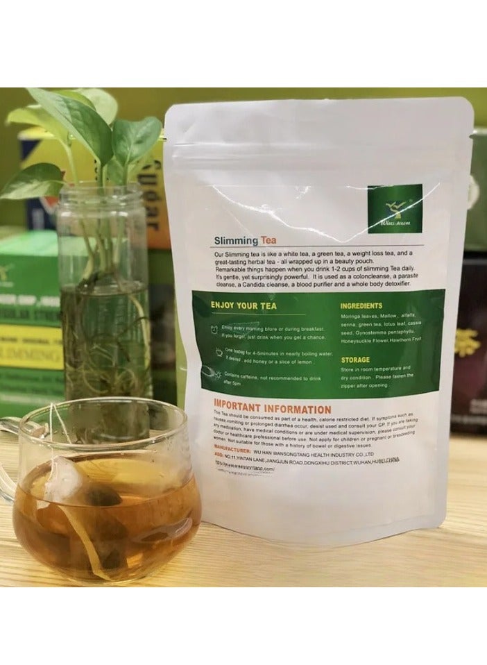 Wins Town Detox Slim Tea, Lotus Leaf Slimming Tea, Natural Formula  Rapid Fat Burning Tea, Safe Health Care Dietary Supplement Wellness Tea For Weight Loss Belly Fat Burn  - Image 3
