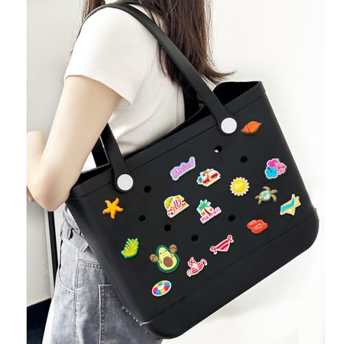 QTKJ 16 Pcs Accessories for Bogg Bag, Rubber Summer Decoration for Bogg Bag Charms, Compatible with Women Rubber Beach Bag Tote Handbag - Image 4