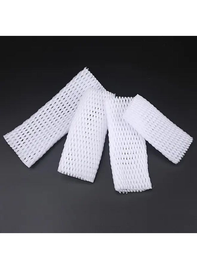 150 Pcs White Foam Net Covers Shockproof Protective Cushion for Fruits Vegetables Honeycomb Design for Airflow Moisture Retention Smooth Texture Packaging Transportation 3.94 Inch 2.36 Inch - Image 3