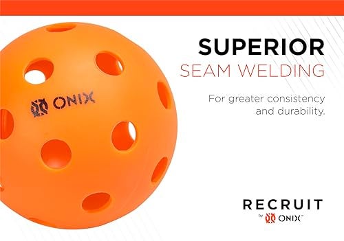 Onix Recruit Indoor Ready to Play Superior Welding Design Pickleball Ball - Image 5