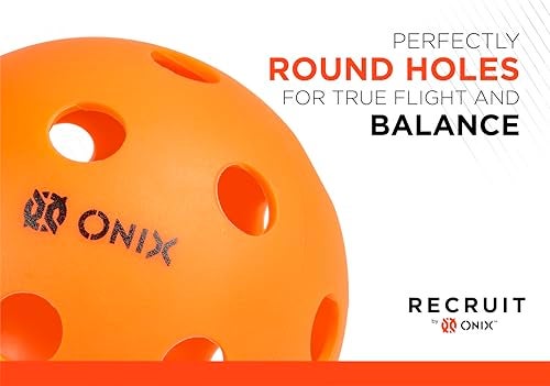 Onix Recruit Indoor Ready to Play Superior Welding Design Pickleball Ball - Image 4