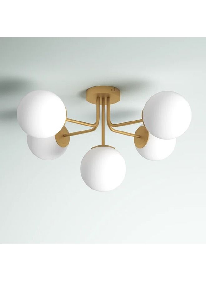 Y-LIGHTS Ceiling Lamp - Gold And White - Image 1