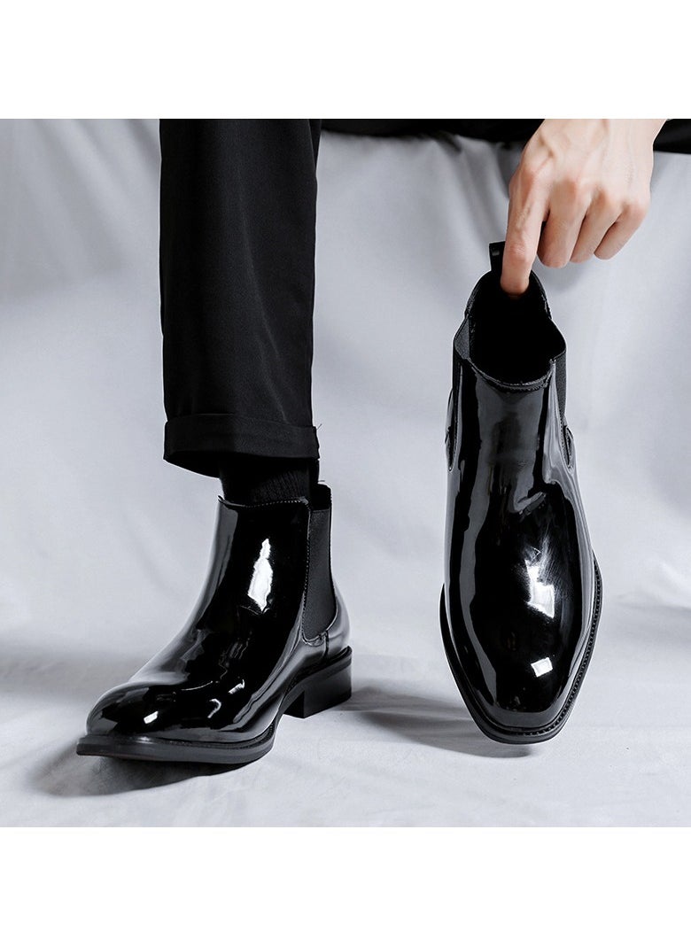 Warrior - New Youth Fashion Thick Sole High Top Boots - Image 1