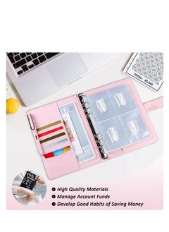 Excefore 100 Envelopes Saving Challenge Binder, Savings Binder with Laminated Tracker, Budget Binder with Cash Envelopes, Budget Planner, Easy and Fun Way to Save, Black  - Image 5