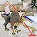 Mini Tudou Remote Control Dinosaur ToysRC Walking Robot Dinosaur Toy with Light Chasing Remote ControlAuto Spraying and RoaringJurassic Spinosaurus Dino Toys for Kids Boy 4 5 7 812 Year Old - Image 2