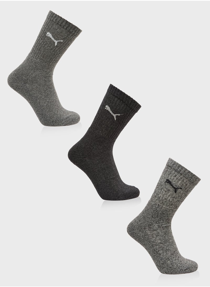 PUMA - 3 Pack Crew Socks - Image 1