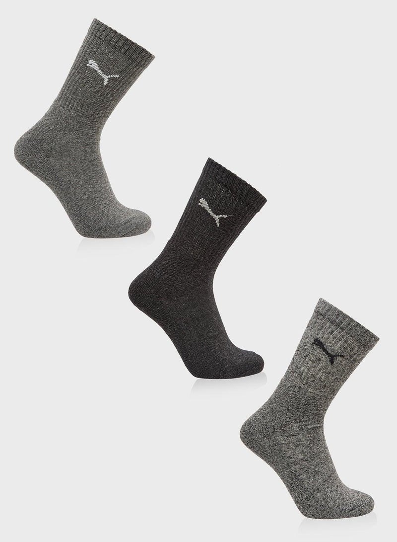 PUMA 3 Pack Crew Socks - Image 1