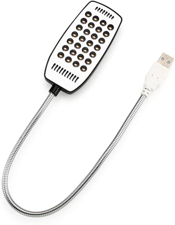 Storin مصباح مكتبي LED قابل للطي محمول 28 LED بجهد 5 فولت للكمبيوتر عبر USB (قد يختلف اللون) - Image 1
