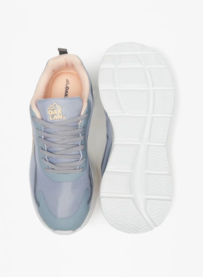 Oaklan by Shoexpress Women's Textured Lace-Up Sports Shoes