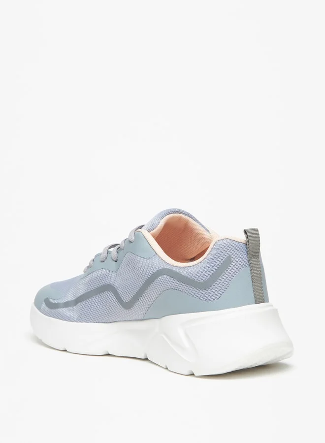 Oaklan by Shoexpress Women's Textured Lace-Up Sports Shoes