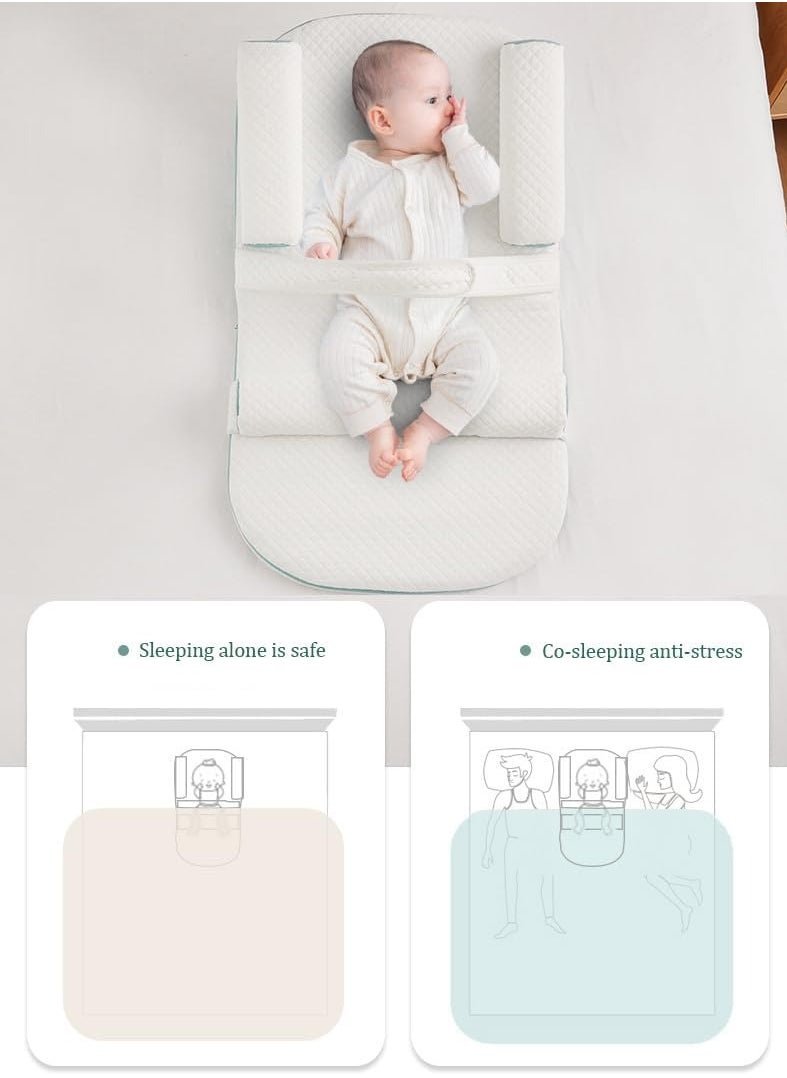 Generic - Baby Care Pillow, Baby Anti Spill Pillow, Baby Travel Bed, Baby Care Bed Wedge Sleep Pillow, Anti Backflow Pillow, Adjustable Height 0-30 °, Relieves Vomiting Milk - Image 1