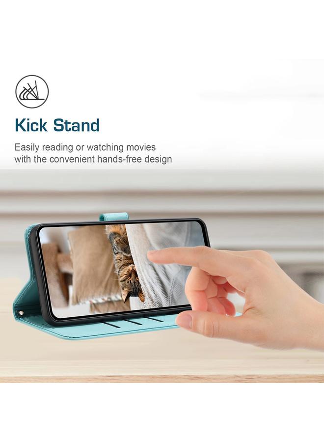 S-TOP Case For Redmi Note 12 Pro+ Global Embossed Kitten Phone Leather Case with Lanyard - Image 5