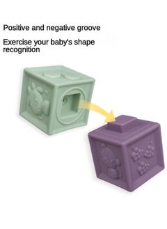 Necomi 12 Pcs Baby Building Blocks, Teething Toys, Stacked Cubes, For Preschoolers, Educational Games For Babies 0-12 Months  - Image 3