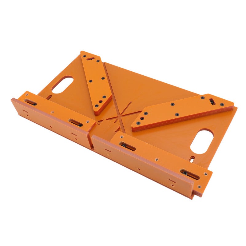 Miter Saw Guide 8mm Thickened Synthetic Cardboard Adjustable Clamping Length - Accurate 45/90 Degree Cuts Door Casing Cutting Guide for Diy Home Improvement Carpentry Woodworking - Image 3