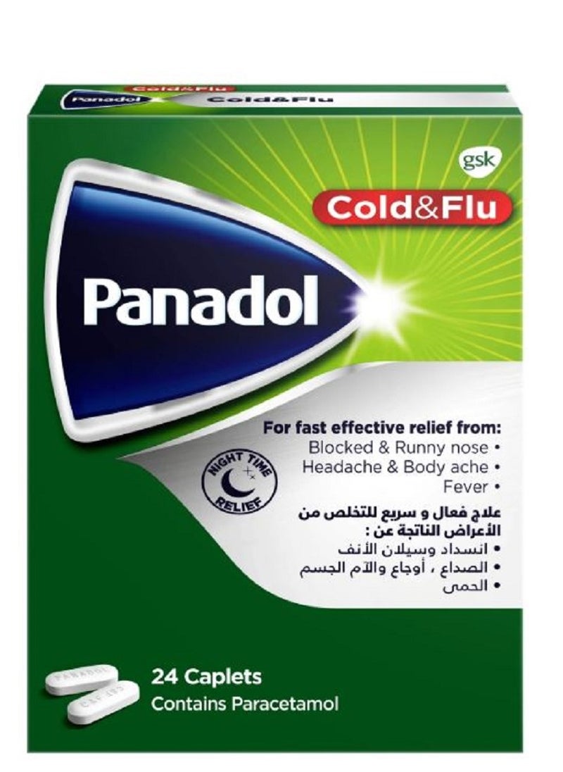 Panadol Cold And Flu Night Time 24 Caplet  - Image 3