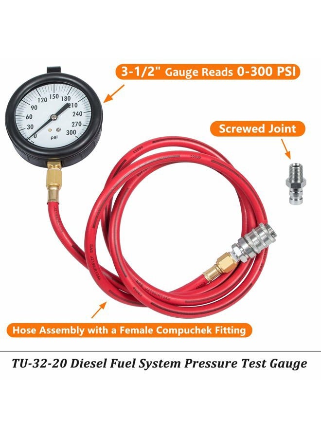 Bonbo TU-32-20 Diesel Fuel System Pressure Test Gauge - Compucheck - Image 3