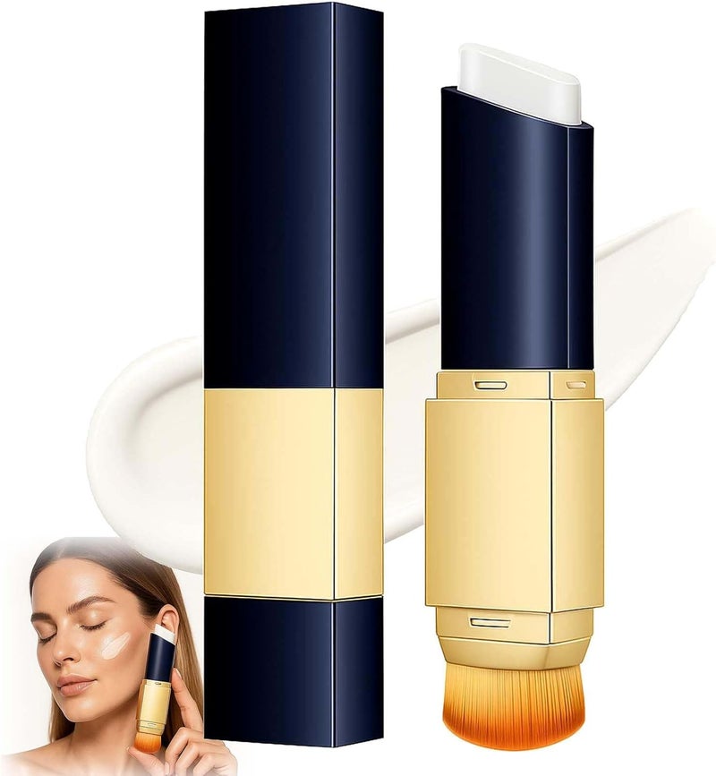 Thanksgiving Christmas 2in1 Foundation Concealer Stick in Ivory Lightweight Silky Blendable Formula with Builtin Brush for LongLasting Natural Coverage