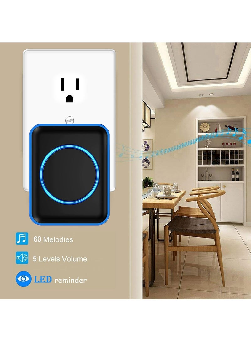 CMGTYYD Waterproof Wireless Doorbell, Wireless Call Button, 1000+ Foot SOS Pager, IP55 Waterproof, 52 Melodies - Image 4