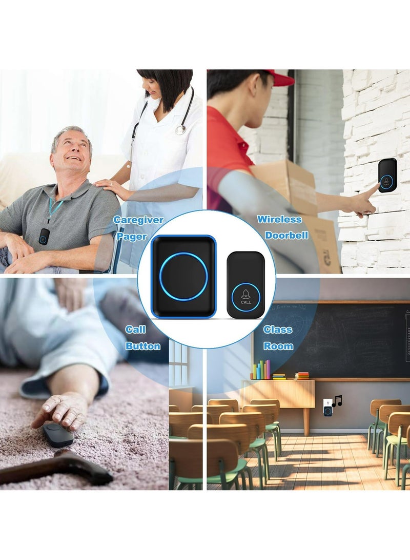 CMGTYYD Waterproof Wireless Doorbell, Wireless Call Button, 1000+ Foot SOS Pager, IP55 Waterproof, 52 Melodies - Image 5