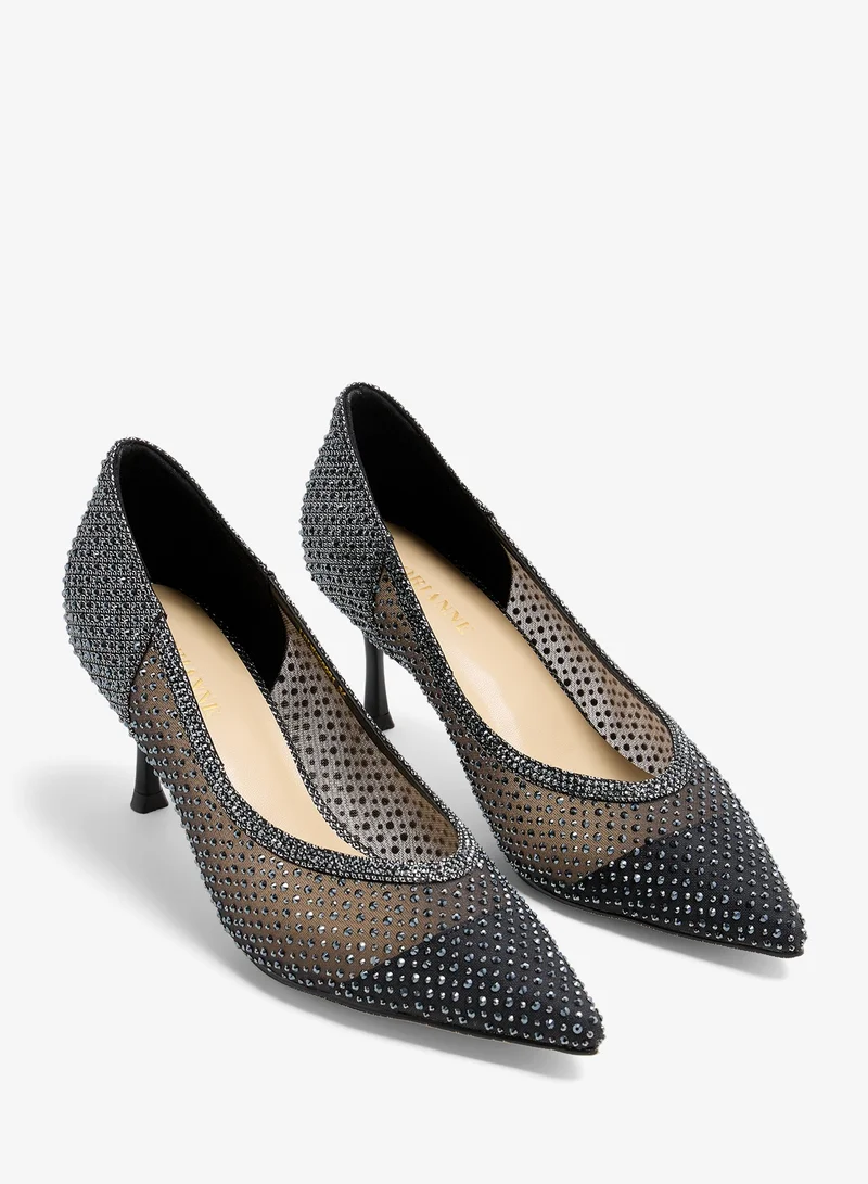 Lorianne  Dilhara - Crystal  pumps for Women | Best Price UAE
