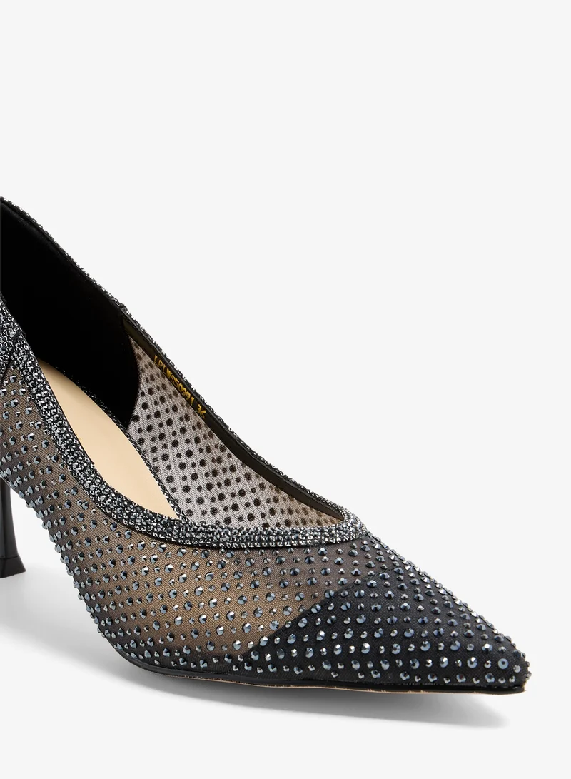 Lorianne  Dilhara - Crystal  pumps for Women | Best Price UAE
