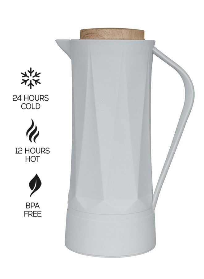 REEM Tea/Coffee Flask 1L White - Image 2