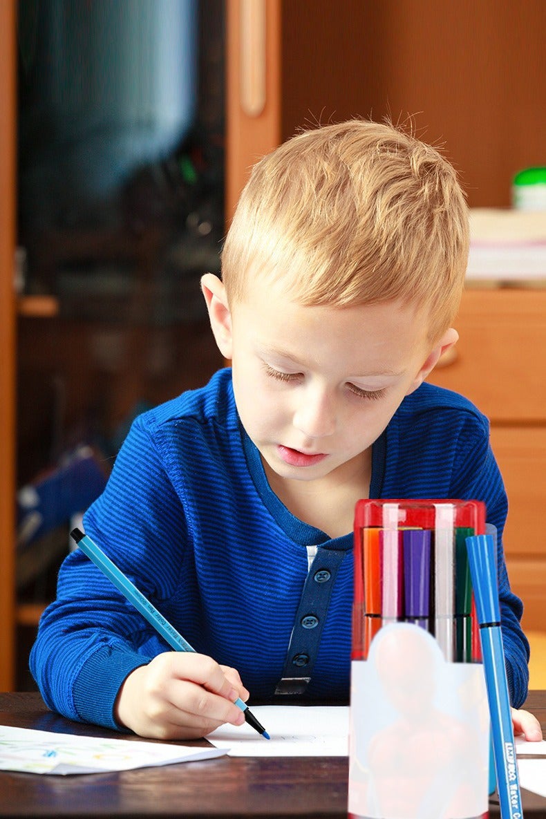 Generic 12 Piece  Marker Pens Set Multicolour - Dynamic Red-Black Creative Tools for Kids 2-12 Years | Ideal for Artistic Creation, School Projects, Birthdays & Back-to-School Gifts (Adventure-Themed)  - Image 2
