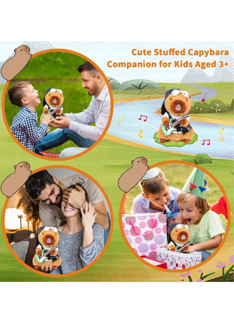 Zikra Capybara Plush Musical Dancing Baby Toy, Capybara Stuffed Animals Singing Capybara Plushie Funny Electric Toy, Stuffed Capybara Toy Boys Girls - Image 4
