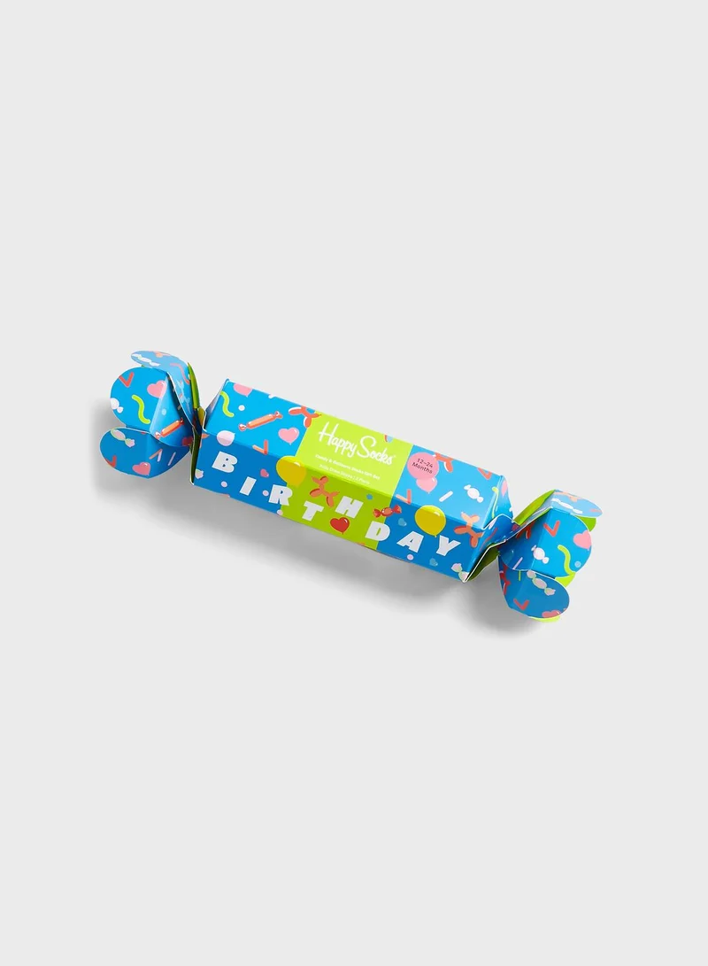Happy Socks Kids 2 Pack Candy And Balloons Socks Gift Box