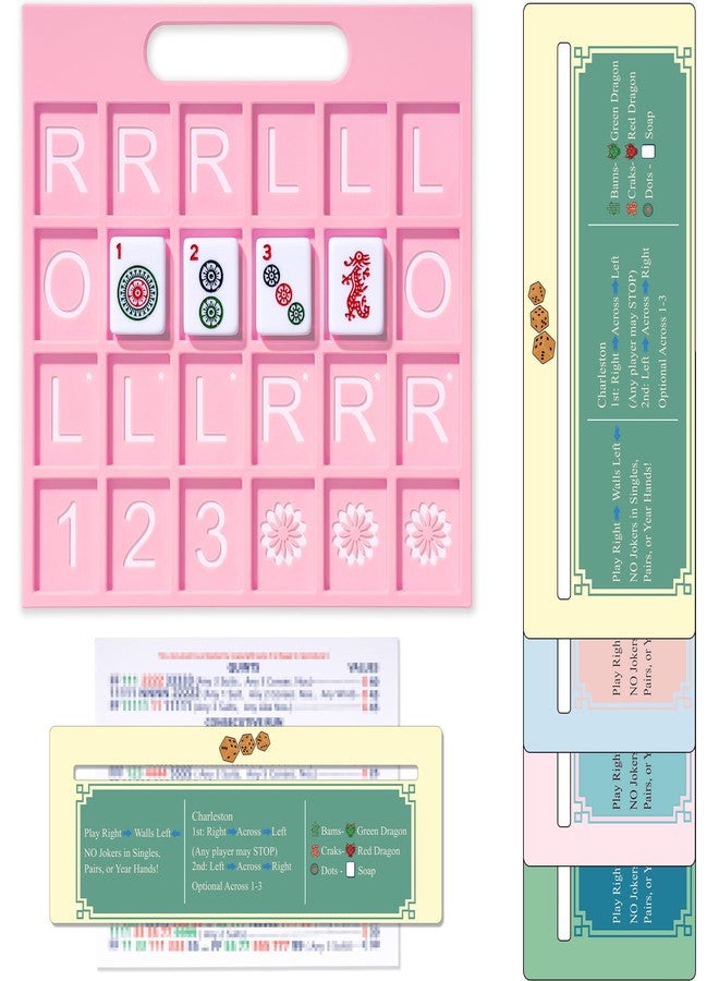 Tinzum Solo Mahjong Board, Line Finder with Rule for Single Player Practice - Image 1