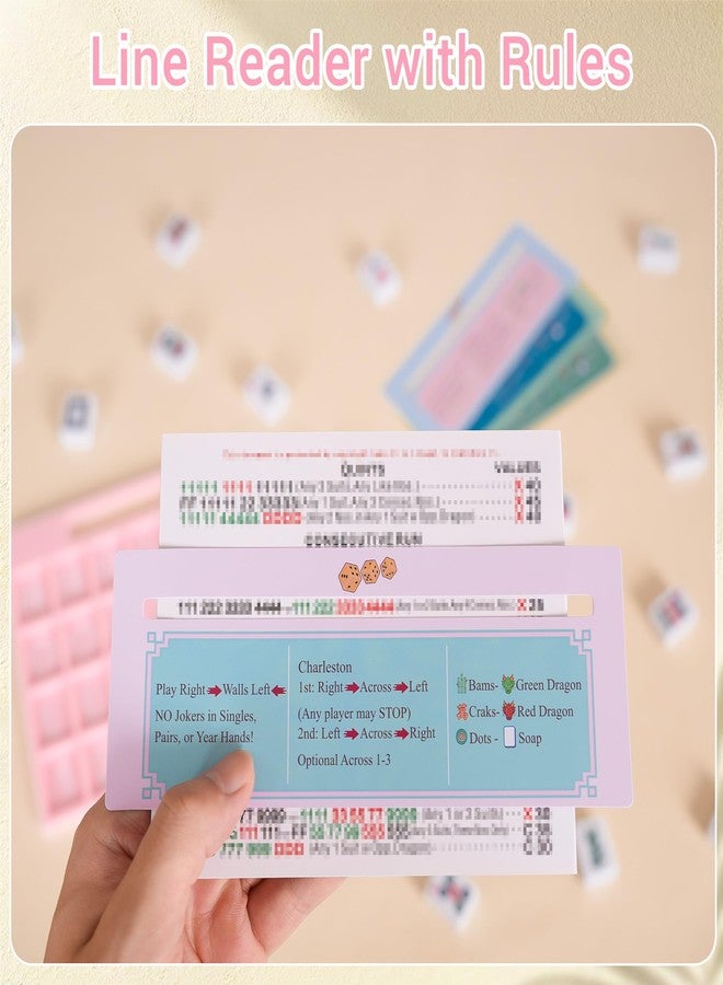 Tinzum Solo Mahjong Board, Line Finder with Rule for Single Player Practice - Image 5