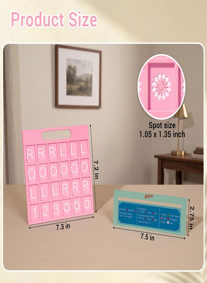 Tinzum Solo Mahjong Board, Line Finder with Rule for Single Player Practice - Image 3